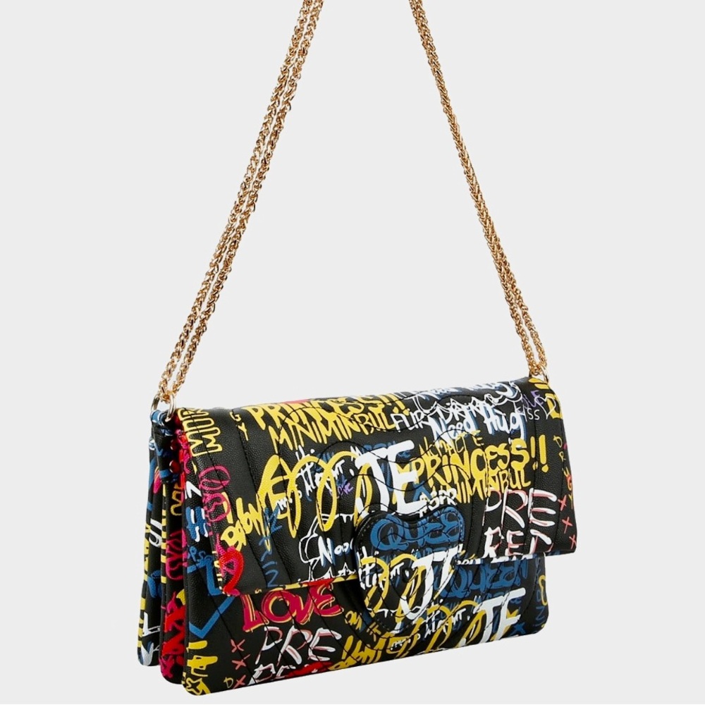 Medium sized multi colored handbag